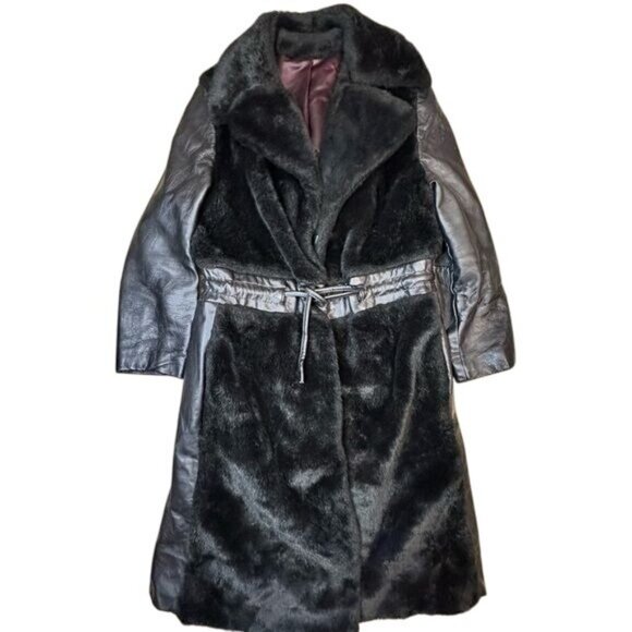 Vintage Jasmine De Milo Fur Coat in Black
